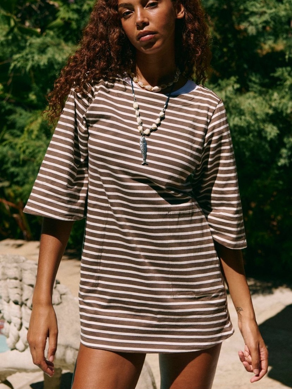 Free People Striped Mini Dress